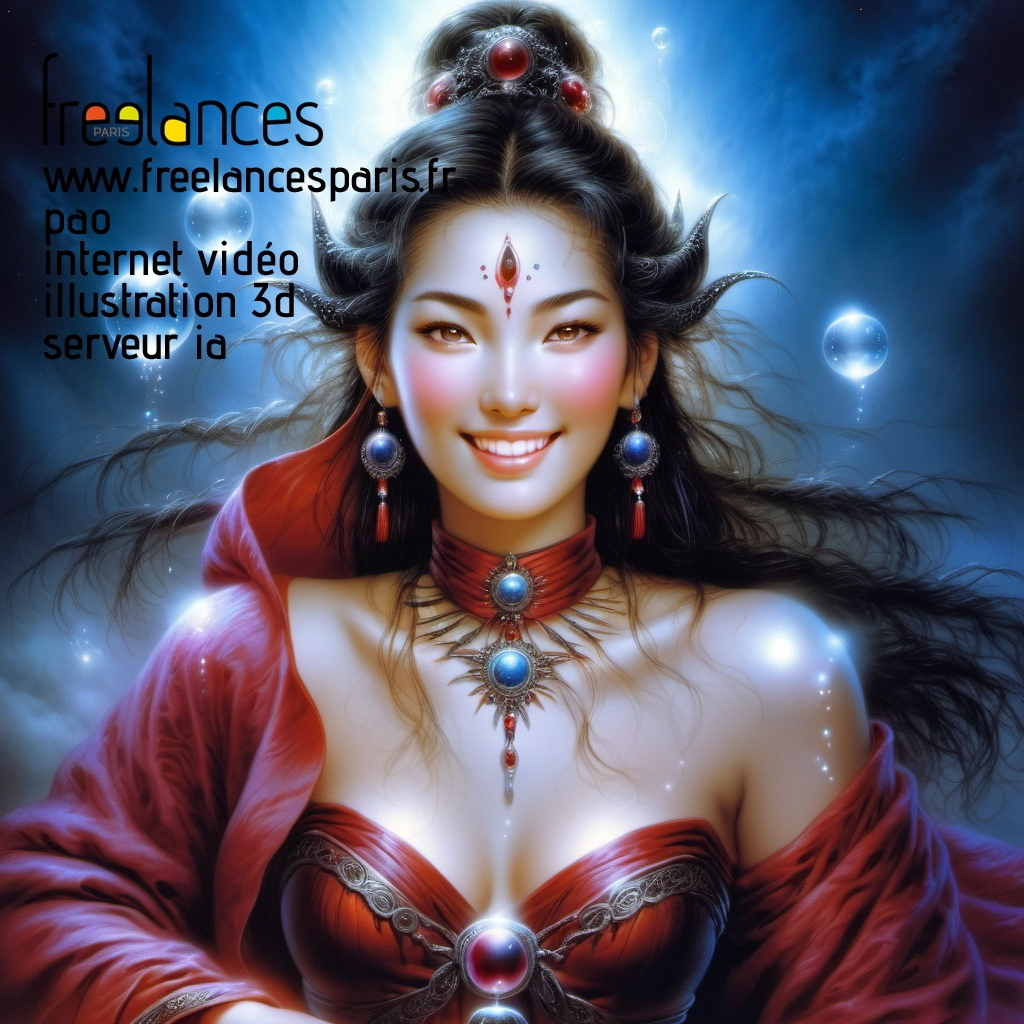 Pao mise en page internet vidéo illustration 3d serveur IA générative AI freelance paris studio de création magazines ok27k8g0